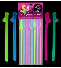 Glow-in-the-Dark Naughty Straws